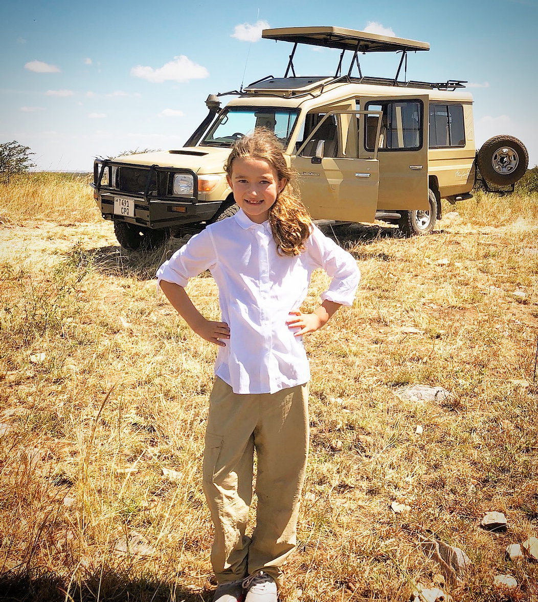 Kate at the Safari